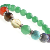 Hot Lucky Heart Seven Gems Men's Bracelet