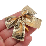 72Pcs Bow Butterfly Christmas Tree Decoration Ornament Gold
