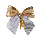 72Pcs Bow Butterfly Christmas Tree Decoration Ornament Gold