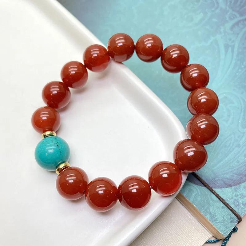 Red Agate Bracelet Crystal Gem Book