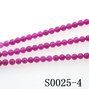 Natural Stone 4-12mm Red Rubys Round Beads DIY Accessory Bracelet Necklace