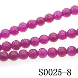 Natural Stone 4-12mm Red Rubys Round Beads DIY Accessory Bracelet Necklace