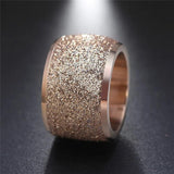 Vintage Silver Stainless Steel Wedding Rings for Women