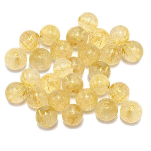 Rutilated Quartz Loose Bead Bracelet DIY Golden Hair Crystal