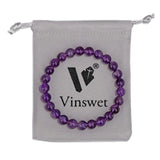 8mm Healing Quartz Beads Bracelet Natural Stone Agates Labradorite Amethysts