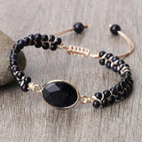 Sandstone Tibetan Buddha Bracelet - Natural Stone Charm Bangle