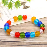Moldavite & Quartz Stone Bracelet