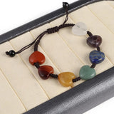 7 Chakra Beads Bracelet - Reiki Natural Stone Braided Balance Bracelet