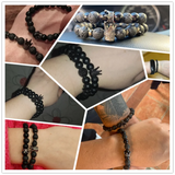 Micro Pave CZ King Crown Bracelet Men's Stone Bead Jewelry