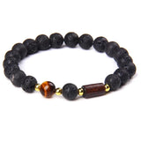 Micro Pave CZ King Crown Bracelet Men's Stone Bead Jewelry