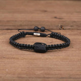 Irregular Tourmaline Bracelet Men Bad Energy Protection Crystal Bracelet