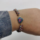 Natural Stone Heart Tree Of Life Bracelet