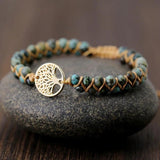 Natural Stone Heart Tree Of Life Bracelet