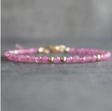 Carnelian Bracelet for Women - Crystal Beaded Gemstone Jewelry