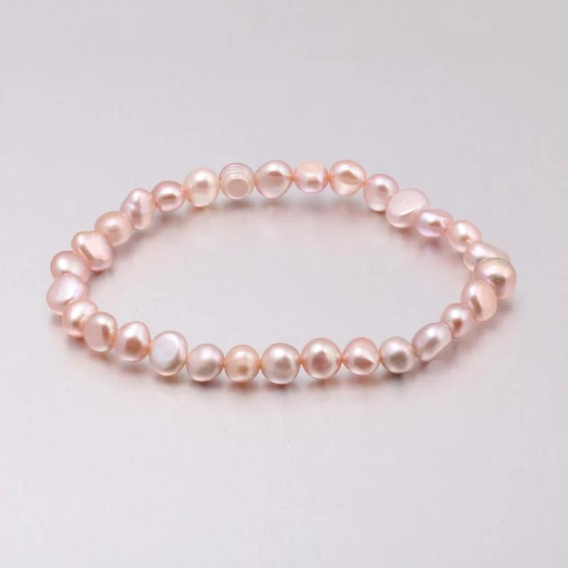 AA Natural Freshwater Pearl Bracelet Rice Shape Bead Bracelets For Woman
