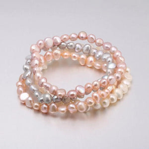 AA Natural Freshwater Pearl Bracelet Rice Shape Bead Bracelets For Woman