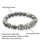 OM MANI PADME HUM Stone Bracelet for Men & Women