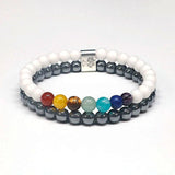 6mm Magnetic Energy Stone Weight Loss Bracelet - 7 Chakra Bracelet