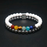 6mm Magnetic Energy Stone Weight Loss Bracelet - 7 Chakra Bracelet