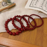 Dark Red Coral Beads for DIY Jewelry Making 4mm-10mm