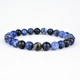 Green Natural Turquoise Agate Lapis Lazuli Bracelet 8MM