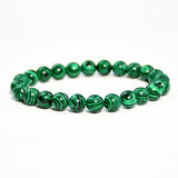 Green Malachite Beads Bracelet Natural Energy Stone Jewelry