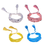 Pink Evil Eye Bracelet Protection Jewelry for Women Talisman Lucky Charm Bead
