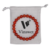 8mm Stone Beads Bracelet Natural Crystal Agates Jaspers Women Men Bangle