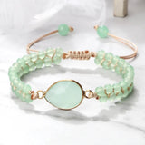 Bohemian Natural Gem Stone Bracelets For Women - Adjustable Beads Charm Bracelet