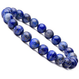 Lapis Lazuli Beads Bracelet Unisex Bangle 8mm