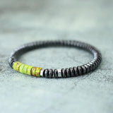 Men's Hematite Emperor Stone Bracelet 6mm Beaded Wristband