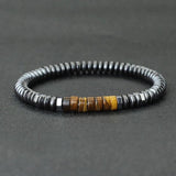 Men's Hematite Emperor Stone Bracelet 6mm Beaded Wristband