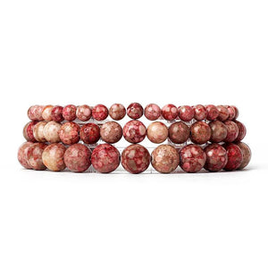 Reiki Chrysanthemum Stone Bracelets 6/8/10mm Quartzs Energy Stone Bracelet