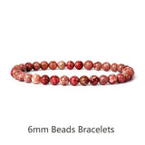 Reiki Chrysanthemum Stone Bracelets 6/8/10mm Quartzs Energy Stone Bracelet