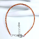 Women Bracelet Small Faceted Beads Bracelet Natural Pink Quartz Lapis Lazuli Jew