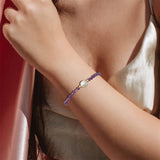 Faceted Gem Beads Bracelet Freshwater Pearl Charm Bracelet
