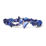 Women's Butterfly Bracelet Natural Gem Stone Chips Jewelry