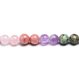 African Turquoise & Rose Quartz Bracelet Women 6MM