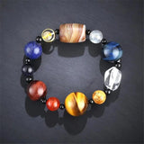 Ethnic Yoga 8 Planets Bead Bracelet Natural Stone Solar Chakra Jewelry