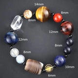 Ethnic Yoga 8 Planets Bead Bracelet Natural Stone Solar Chakra Jewelry