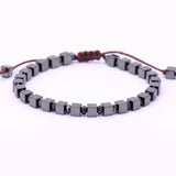 Square Hematite Beads Bracelet for Men