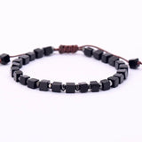 Square Hematite Beads Bracelet for Men