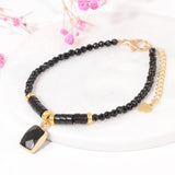 Aventurine Stone Bracelet for Women Men Rectangle Gems Charm Bangle