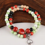 Chinese Friendship Ceramic Bracelet Bohemia Beaded Chain Gift Jewelry