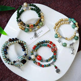 Chinese Friendship Ceramic Bracelet Bohemia Beaded Chain Gift Jewelry