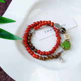 Chinese Friendship Ceramic Bracelet Bohemia Beaded Chain Gift Jewelry