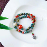 Chinese Friendship Ceramic Bracelet Bohemia Beaded Chain Gift Jewelry