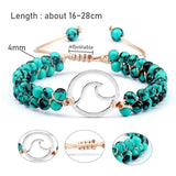 4mm Beads Bohemia Bracelet Tree of Life OM Symbol Braided Charm Bracelet