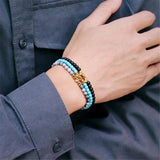 Tibetan Buddhist Natural Stone Beads Bracelet Set