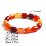 Green Peacock Agate Bracelets Women Natural Stone Beads Bangle